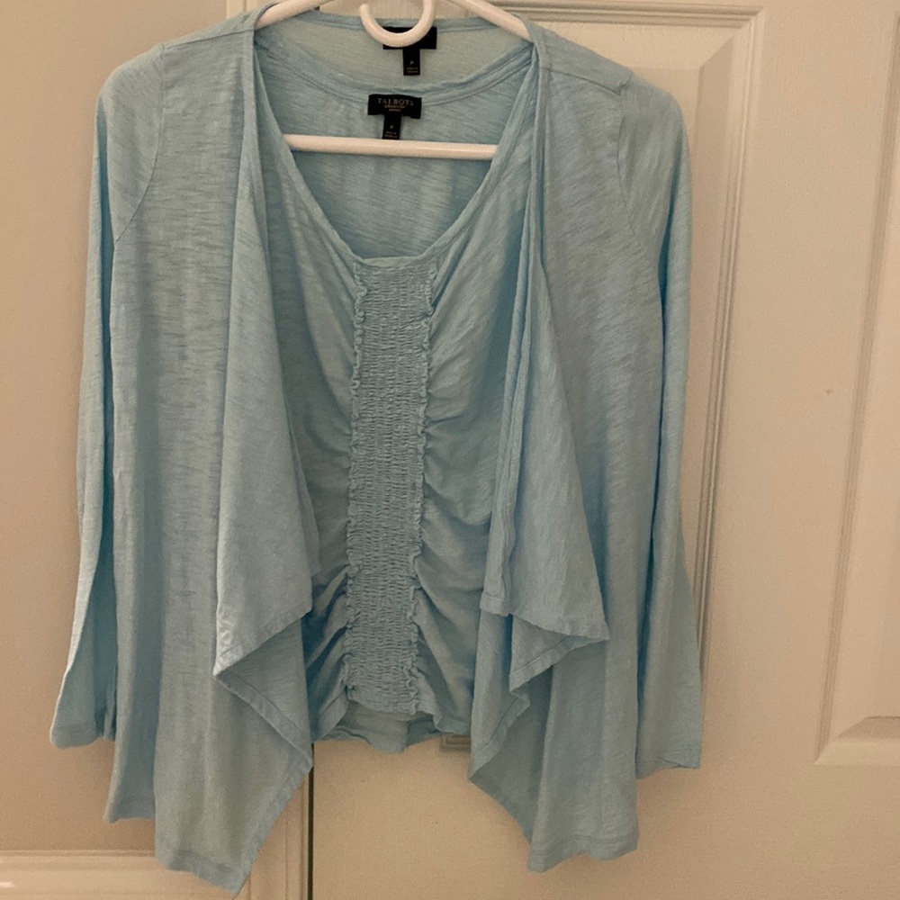 Baby Blue soft cotton twin set